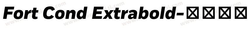 Fort Cond Extrabold字体转换